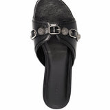 Balenciaga Cagole leather sandals
