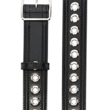 Alexander McQueen eyelet-detail leather belt
