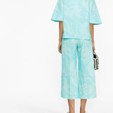Etro Clear Blue Swirl Print Shirt