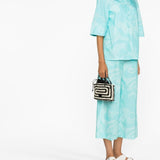 Etro Clear Blue Swirl Print Shirt