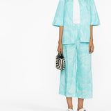 Etro Clear Blue Swirl Print Shirt