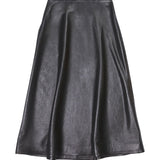 Balenciaga leather midi skirt