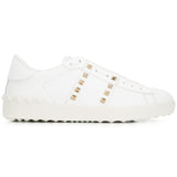 Valentino White Rockstud Sneakers