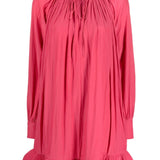 Lanvin Fuchsia Ruffled Minidress