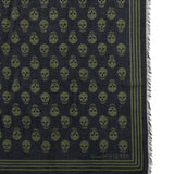 Alexander McQueen Black Skull Print Scarf
