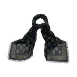Alexander McQueen Black Skull Print Scarf