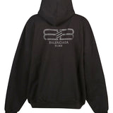 Balenciaga Bb strass cotton hoodie