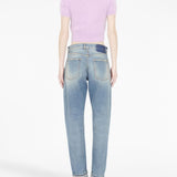 Maison Margiela Lilac Cropped T-Shirt