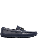 Salvatore Ferragamo Marine Blue Gancini Loafers