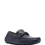 Salvatore Ferragamo Marine Blue Gancini Loafers
