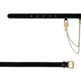 Dolce Gabbana Black Chain-Link Belt