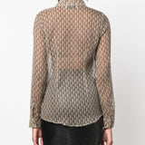 Marine Serre Beige Moon Diamond Shirt