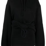 YPROJECT Black Wire Wrap Hoodie
