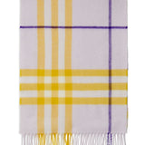 Burberry checked fringed-edge cashmere scarf