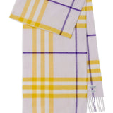 Burberry checked fringed-edge cashmere scarf