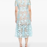 Self-Portrait Flared midi dress