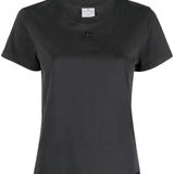 Courreges Grey Embroidered Logo T-Shirt