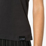 Courreges Grey Embroidered Logo T-Shirt