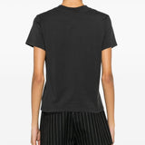 Courreges Grey Embroidered Logo T-Shirt