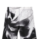 Alexander McQueen Black Dragonfly Print Swim Shorts