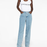Givenchy White Logo Print Tank Top