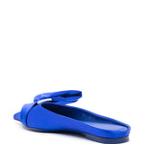 Ferragamo asymmetric-bow Satin Mules