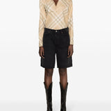 Burberry check motif shirt