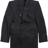 Balenciaga Hourglass Virgin Wool Double-breasted Blazer