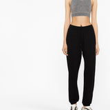 Golden Goose Grey LogoUnderband Racerback Cropped Top