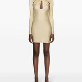 Coperni Cut-out twisted mini dress