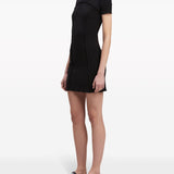 Palm Angels Black Mini Dress Open Back