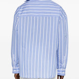 JACQUEMUS Clear Blue Stripe Shirt