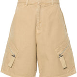 JACQUEMUS Beige Mid Rise Shorts