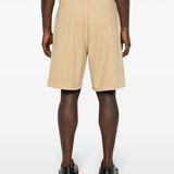 JACQUEMUS Beige Mid Rise Shorts