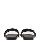 Ferragamo Black Gancini Plaque Slides