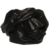 Rick Owens Black Strapless Draped Asymmetric Bustier