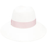 Borsalino Off White Wide Brim Hat