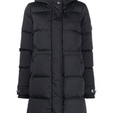 Woolrich Black Hooded Puffer Coat
