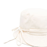 Jacquemus White Logo Plaque Bucket Hat