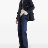 Fay Blue Double-Breasted Coat