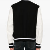 Givenchy Black Logo Print Varsity Jacket