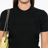 Balenciaga jacquard logo crop top
