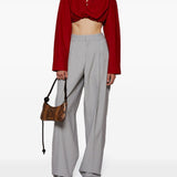Jacquemus Red Asymmetric Hem Shirt