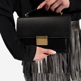 Golden Goose Venezia Black Square Structured Satchel