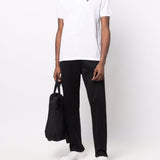 Emporio Armani Brilliant White Embroidered Polo Shirt