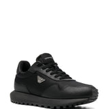 Emporio Armani chunky sole leather sneakers