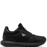 Emporio Armani chunky sole leather sneakers