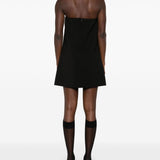 Self-Portrait crepe bandeau mini dress