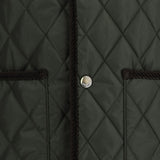 Burberry diamond-quilted sleeveless jacket