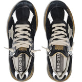 Golden Goose Black Distressed Signature Star Sneakers